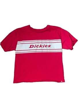 Dickies Red White & Blue Crew Neck Crop Top